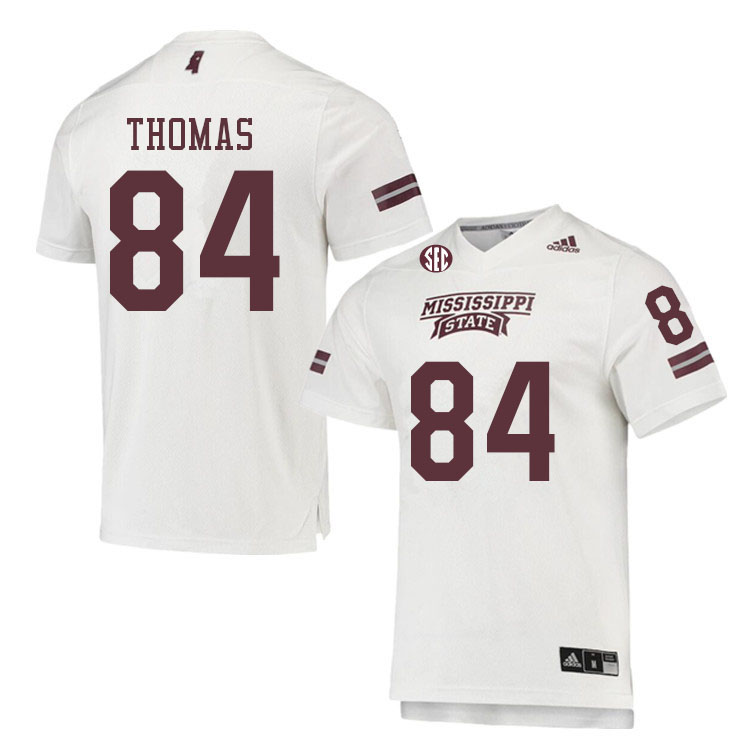 Men #84 Rara Thomas Mississippi State Bulldogs College Football Jerseys Sale-White